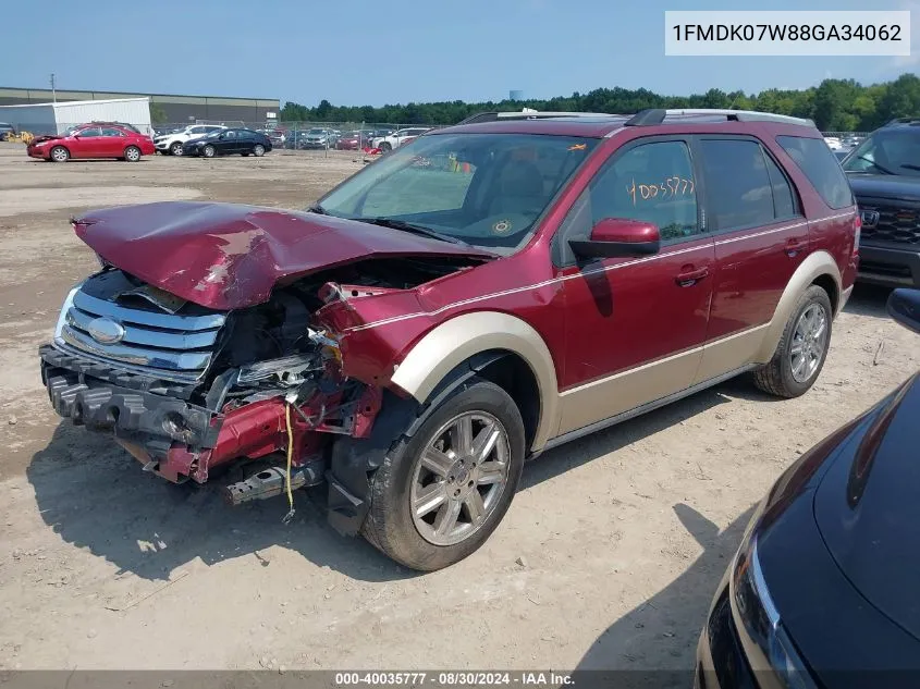 1FMDK07W88GA34062 2008 Ford Taurus X Eddie Bauer