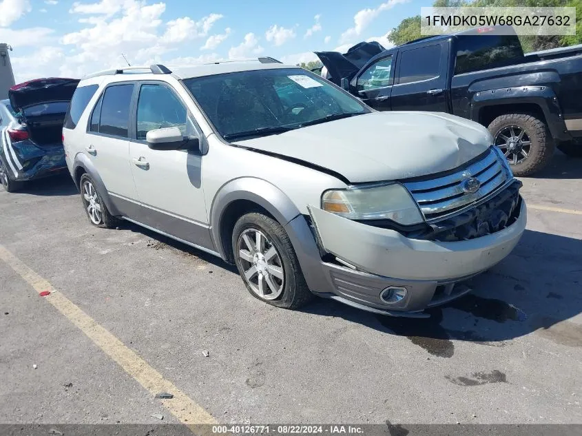 2008 Ford Taurus X Sel VIN: 1FMDK05W68GA27632 Lot: 40126771