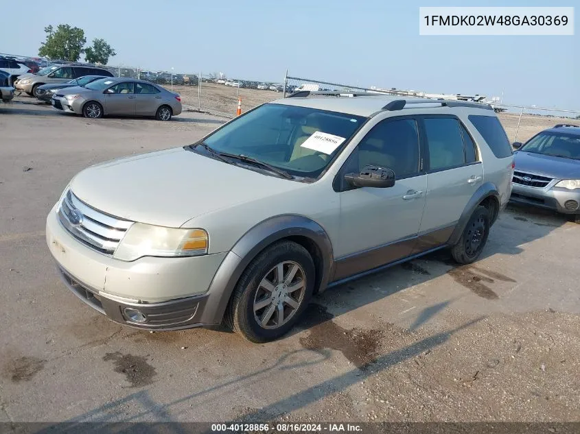 2008 Ford Taurus X Sel VIN: 1FMDK02W48GA30369 Lot: 40128856