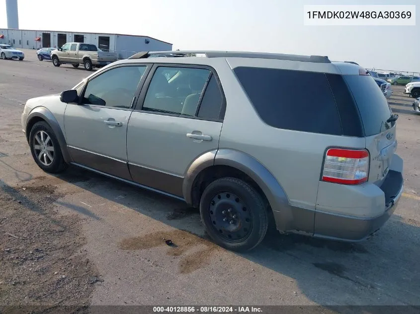 1FMDK02W48GA30369 2008 Ford Taurus X Sel