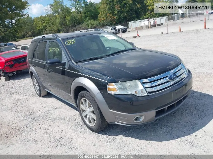 2008 Ford Taurus X Sel VIN: 1FMDK02W18GA45220 Lot: 40225147