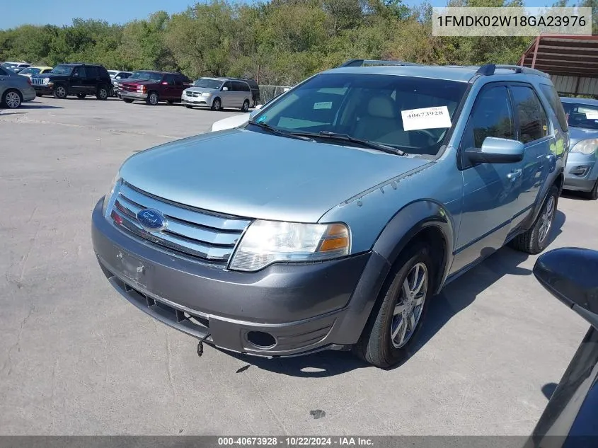 2008 Ford Taurus X Sel VIN: 1FMDK02W18GA23976 Lot: 40673928