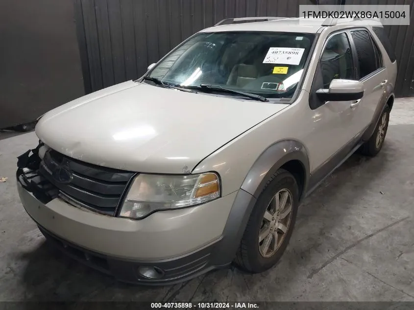 1FMDK02WX8GA15004 2008 Ford Taurus X Sel