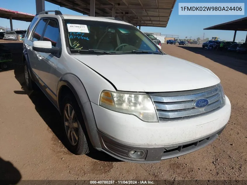 1FMDK02W98GA24406 2008 Ford Taurus X Sel