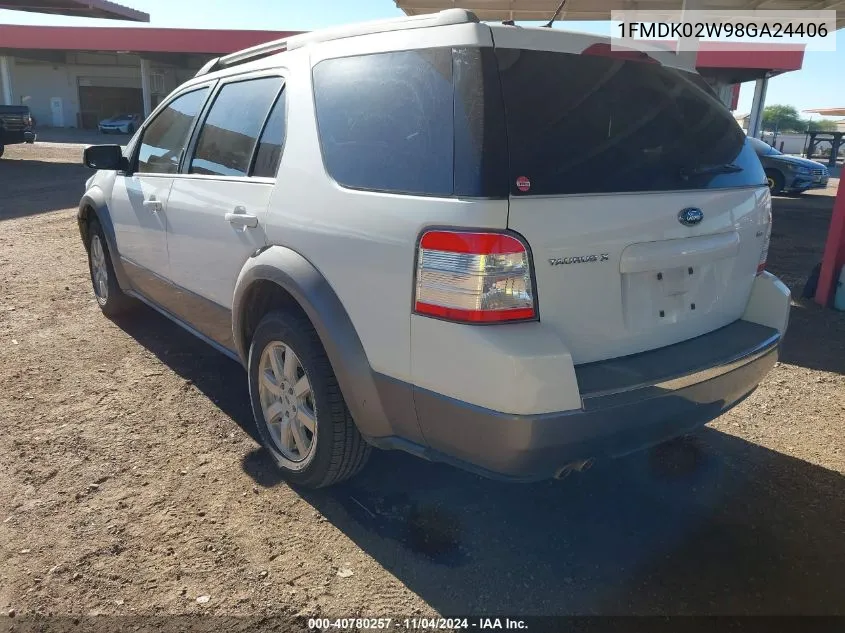 1FMDK02W98GA24406 2008 Ford Taurus X Sel