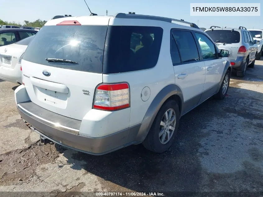 2008 Ford Taurus X Sel VIN: 1FMDK05W88GA33075 Lot: 40797174