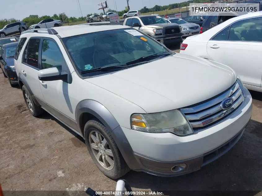 2009 Ford Taurus X Sel VIN: 1FMDK02W29GA01695 Lot: 40074321