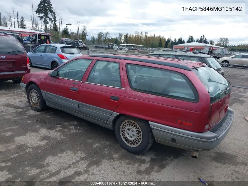 1FACP5846MG105142 1991 Ford Taurus Lx