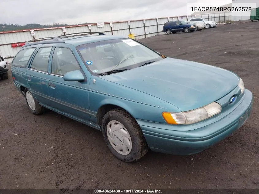 1993 Ford Taurus Gl VIN: 1FACP5748PG262578 Lot: 40624430