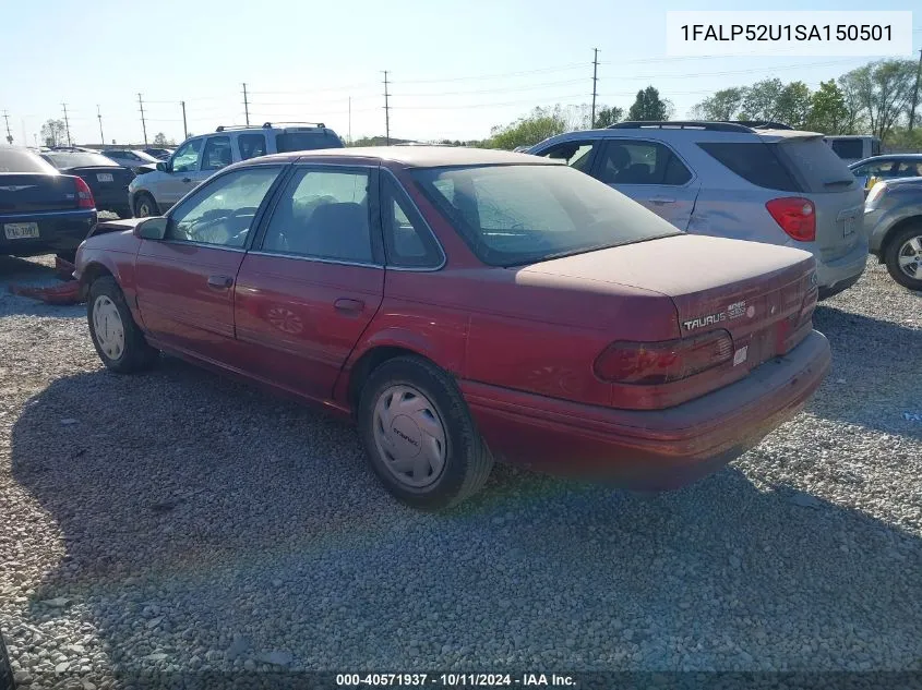 1995 Ford Taurus Gl/Se VIN: 1FALP52U1SA150501 Lot: 40571937