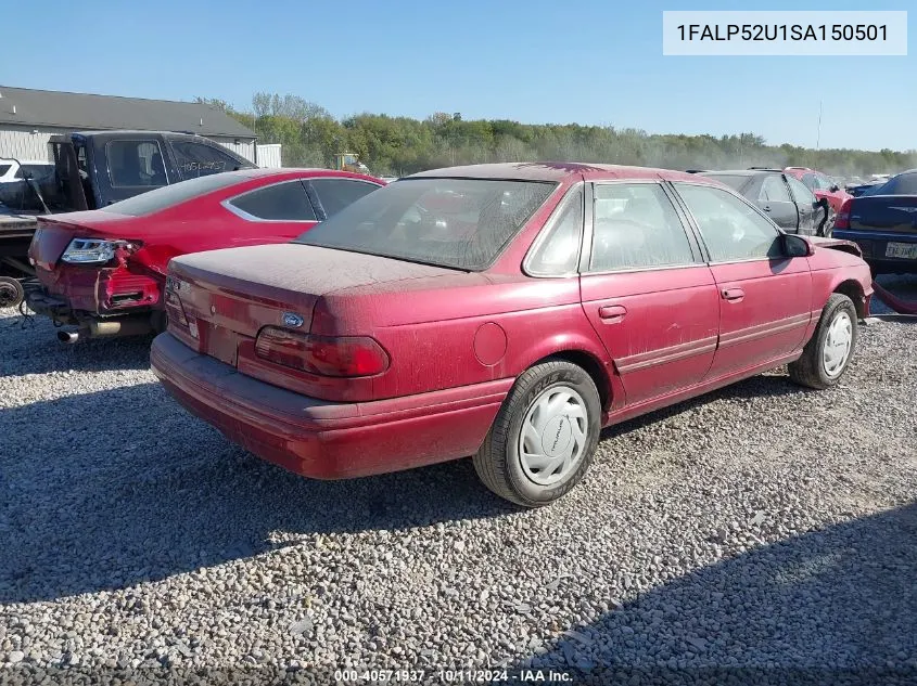 1995 Ford Taurus Gl/Se VIN: 1FALP52U1SA150501 Lot: 40571937