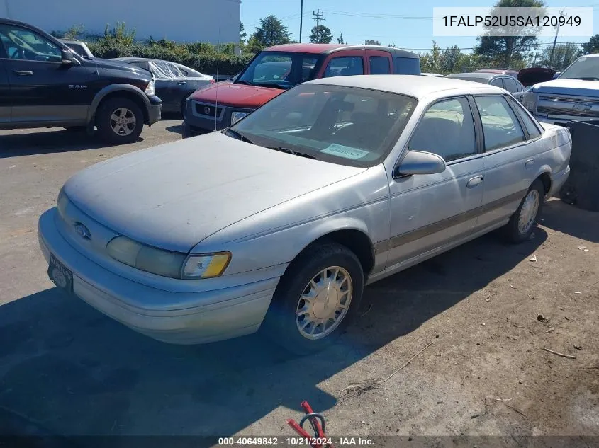 1995 Ford Taurus Gl/Se VIN: 1FALP52U5SA120949 Lot: 40649842