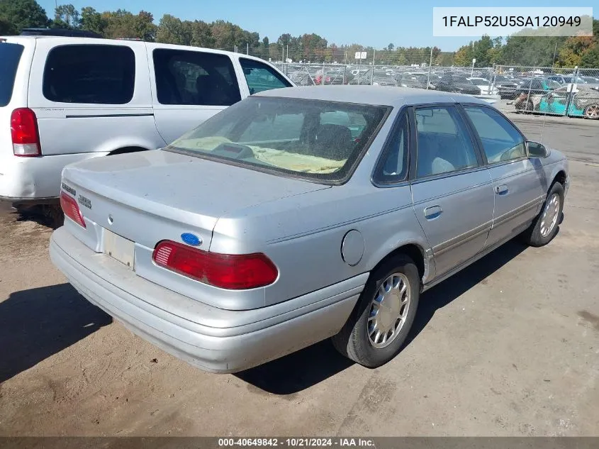 1995 Ford Taurus Gl/Se VIN: 1FALP52U5SA120949 Lot: 40649842