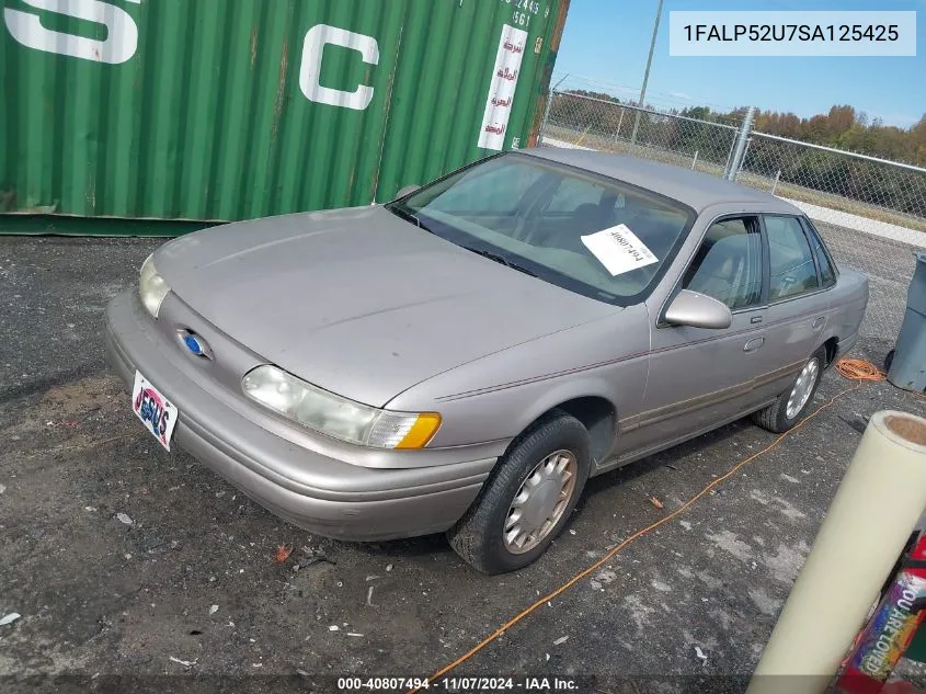 1995 Ford Taurus Gl/Se VIN: 1FALP52U7SA125425 Lot: 40807494