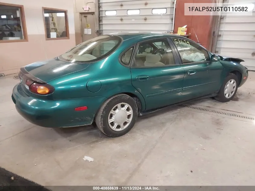 1996 Ford Taurus Gl VIN: 1FALP52U5TG110582 Lot: 40858639