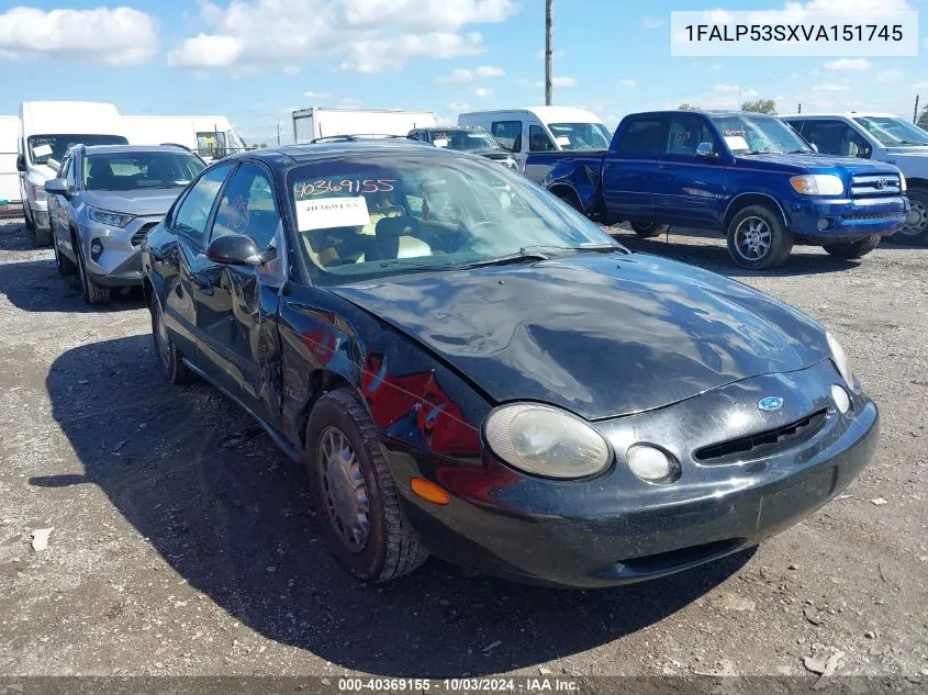 1997 Ford Taurus Lx VIN: 1FALP53SXVA151745 Lot: 40369155