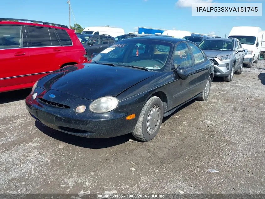 1997 Ford Taurus Lx VIN: 1FALP53SXVA151745 Lot: 40369155