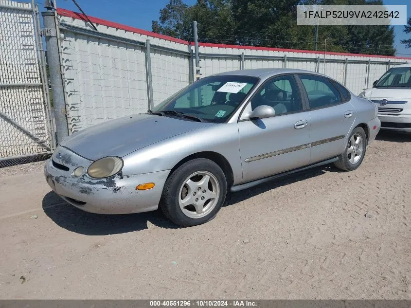 1997 Ford Taurus Gl VIN: 1FALP52U9VA242542 Lot: 40551296