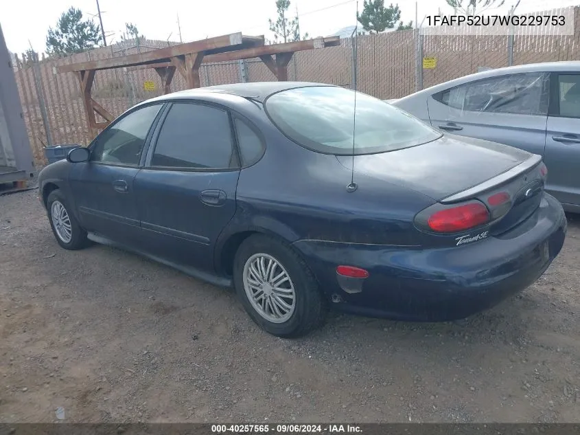 1FAFP52U7WG229753 1998 Ford Taurus Lx/Se