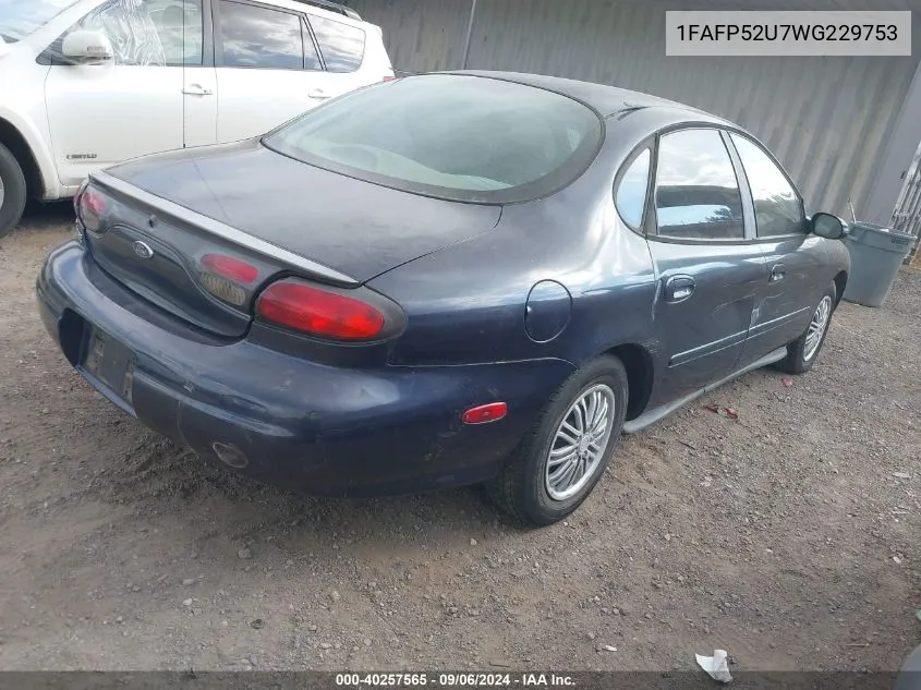 1FAFP52U7WG229753 1998 Ford Taurus Lx/Se