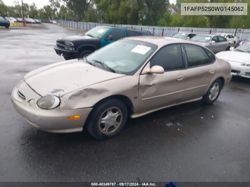 1998 Ford Taurus Lx/Se VIN: 1FAFP52S0WG145062 Lot: 40349787