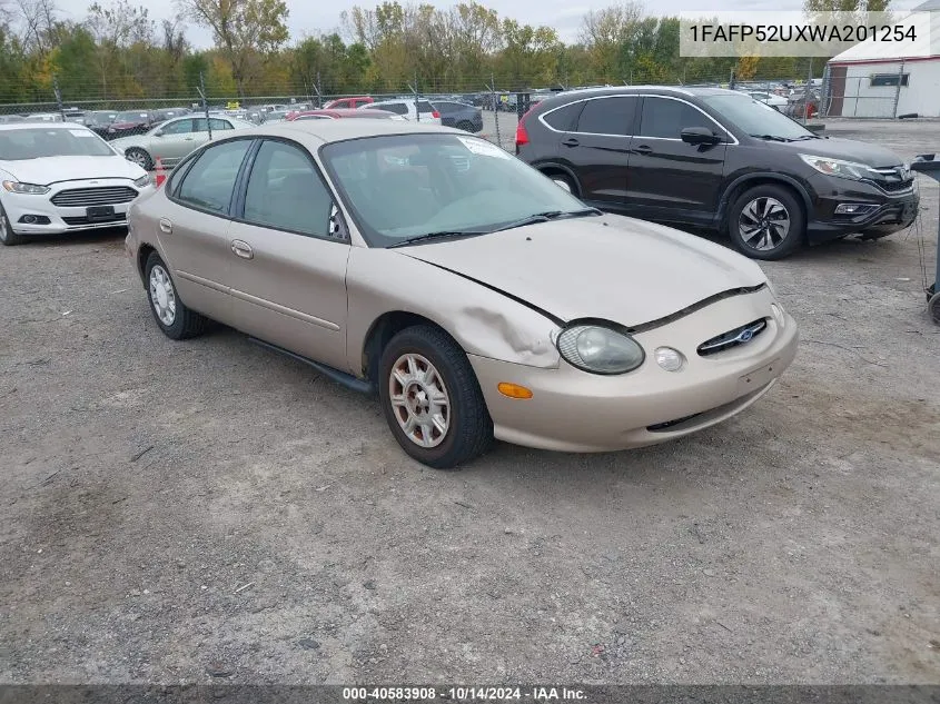 1998 Ford Taurus Lx/Se VIN: 1FAFP52UXWA201254 Lot: 40583908