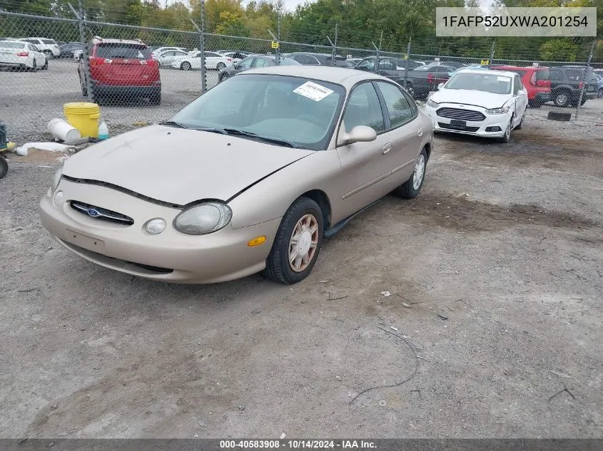 1998 Ford Taurus Lx/Se VIN: 1FAFP52UXWA201254 Lot: 40583908