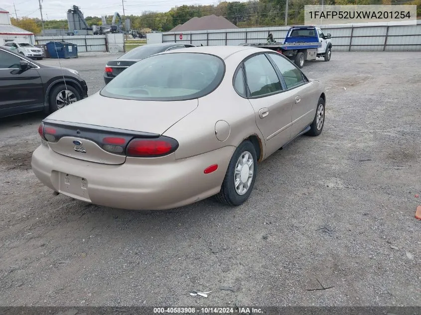 1998 Ford Taurus Lx/Se VIN: 1FAFP52UXWA201254 Lot: 40583908