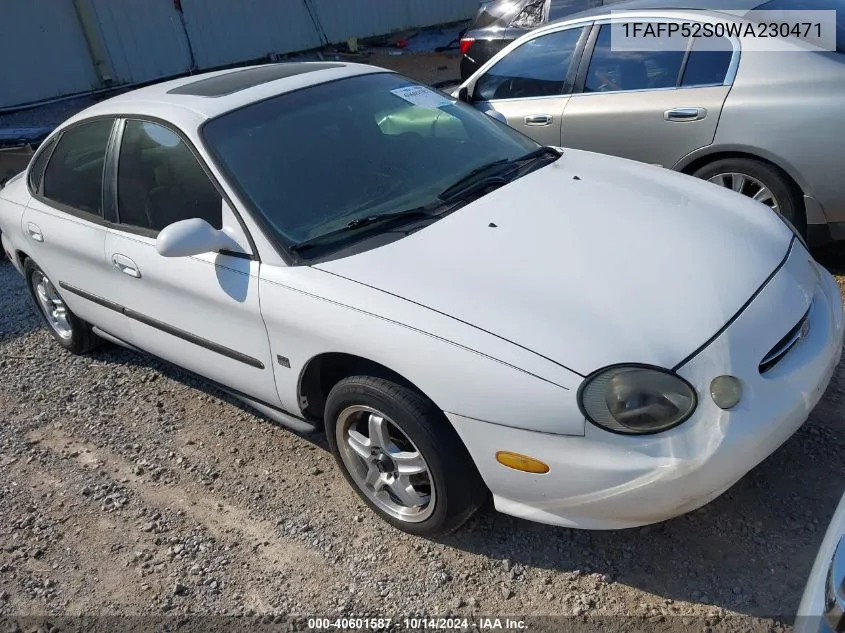 1998 Ford Taurus Lx/Se VIN: 1FAFP52S0WA230471 Lot: 40601587