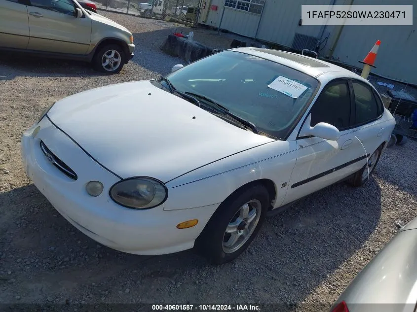 1998 Ford Taurus Lx/Se VIN: 1FAFP52S0WA230471 Lot: 40601587