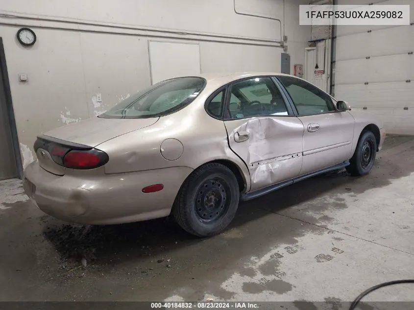 1999 Ford Taurus Se/Se-Ne VIN: 1FAFP53U0XA259082 Lot: 40184832