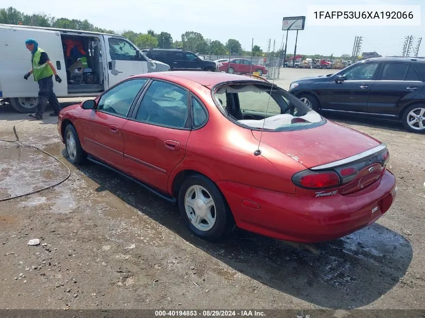 1FAFP53U6XA192066 1999 Ford Taurus Se/Se-Ne