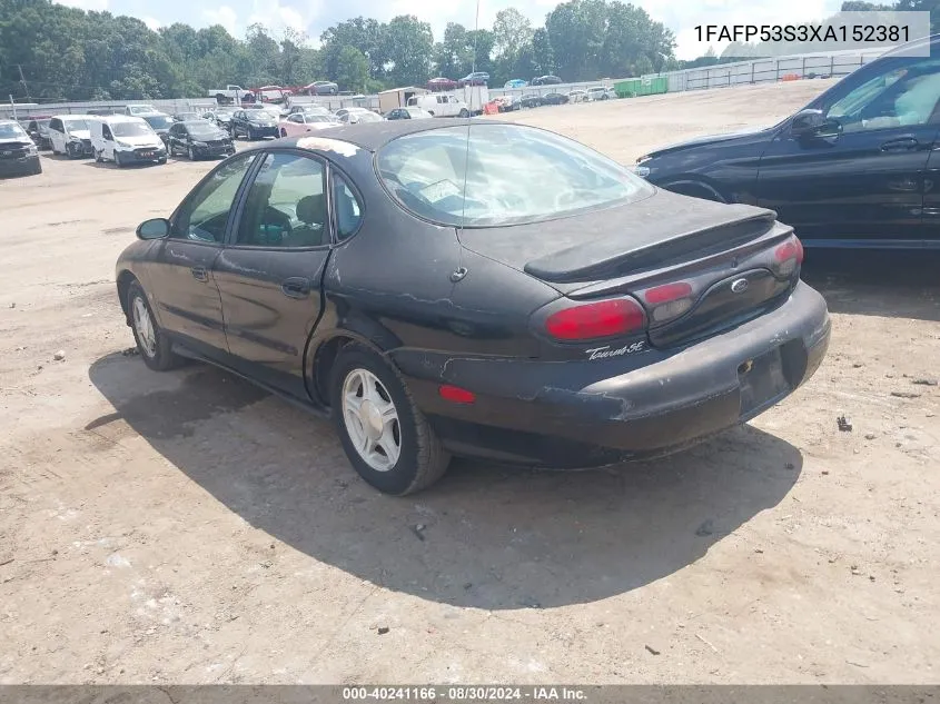 1FAFP53S3XA152381 1999 Ford Taurus Se/Se-Ne