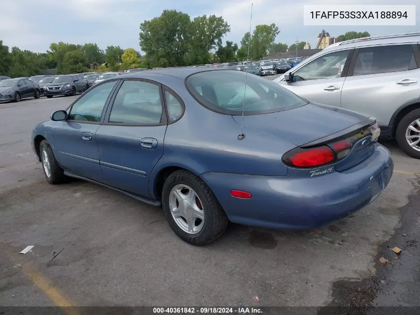 1999 Ford Taurus Se/Comfort/Sport VIN: 1FAFP53S3XA188894 Lot: 40361842