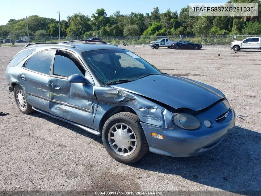 1999 Ford Taurus Se VIN: 1FAFP58S7XG281035 Lot: 40399171