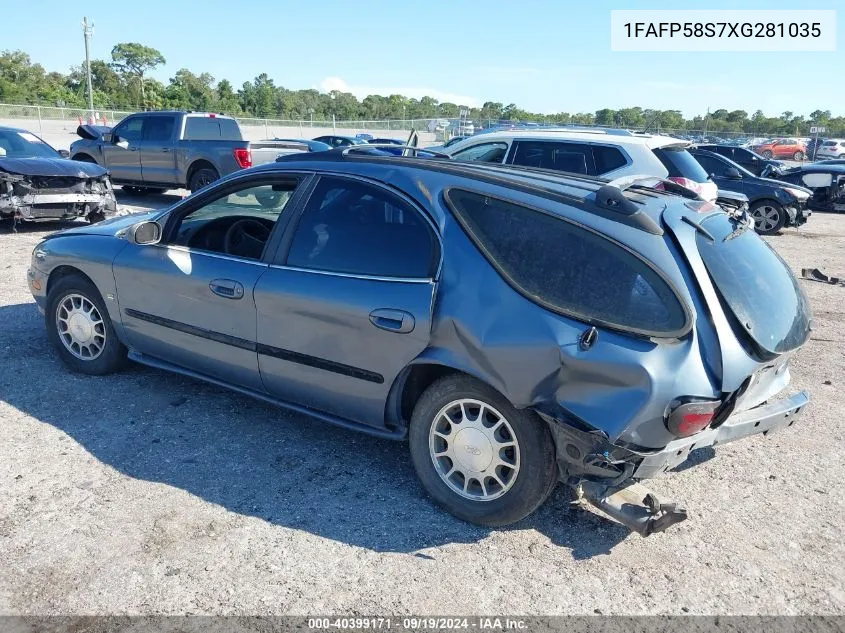 1999 Ford Taurus Se VIN: 1FAFP58S7XG281035 Lot: 40399171