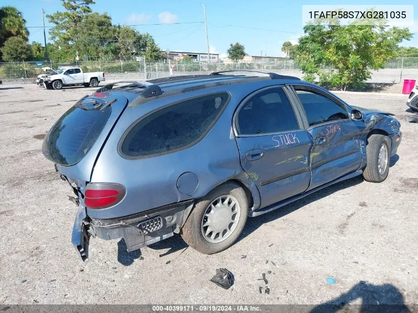 1999 Ford Taurus Se VIN: 1FAFP58S7XG281035 Lot: 40399171