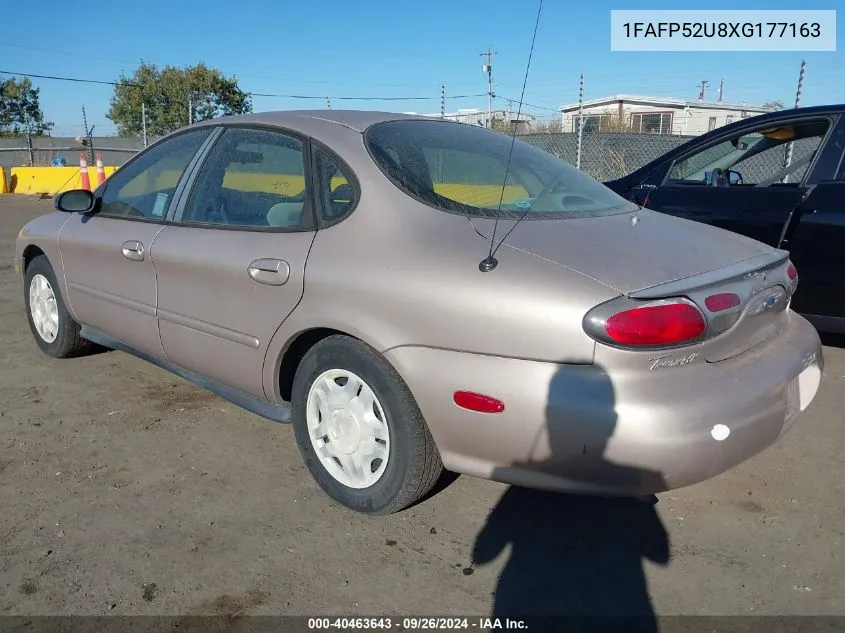 1999 Ford Taurus Lx VIN: 1FAFP52U8XG177163 Lot: 40463643