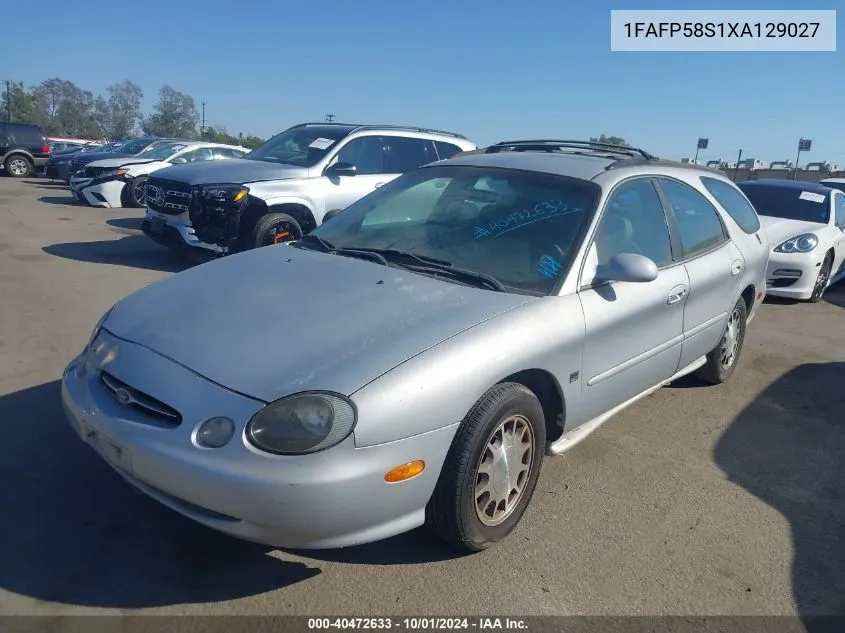 1999 Ford Taurus Se VIN: 1FAFP58S1XA129027 Lot: 40472633