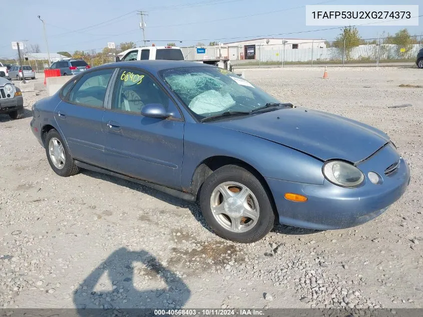 1999 Ford Taurus Se VIN: 1FAFP53U2XG274373 Lot: 40568403