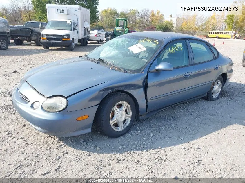 1999 Ford Taurus Se VIN: 1FAFP53U2XG274373 Lot: 40568403