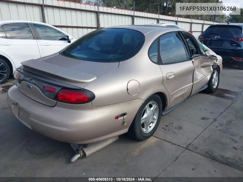 1999 Ford Taurus Se/Se-Ne VIN: 1FAFP53S1XG106268 Lot: 40609313