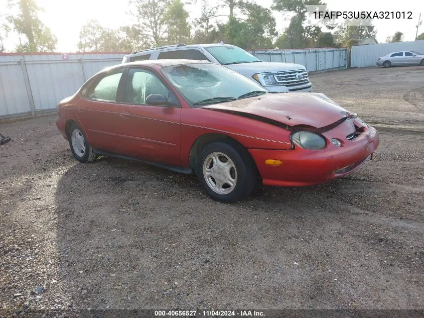 1999 Ford Taurus Se/Se-Ne VIN: 1FAFP53U5XA321012 Lot: 40656527