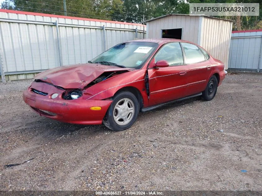 1999 Ford Taurus Se/Se-Ne VIN: 1FAFP53U5XA321012 Lot: 40656527