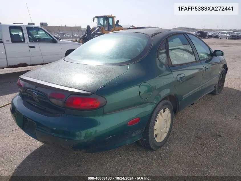 1999 Ford Taurus Se/Se-Ne VIN: 1FAFP53S3XA272441 Lot: 40659183