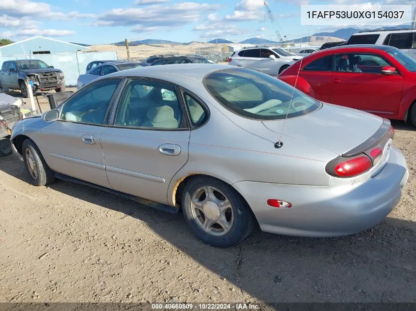 1999 Ford Taurus Se/Se-Ne VIN: 1FAFP53U0XG154037 Lot: 40660509