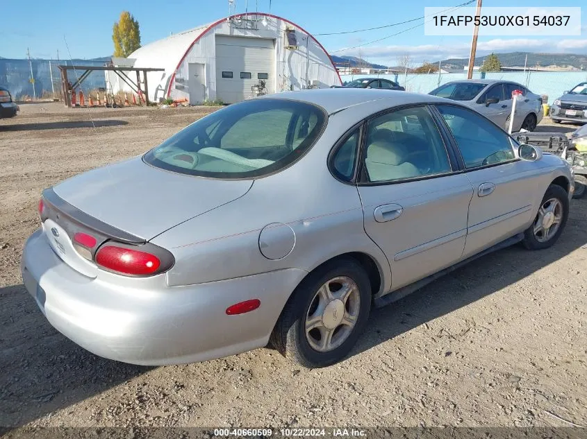 1999 Ford Taurus Se/Se-Ne VIN: 1FAFP53U0XG154037 Lot: 40660509