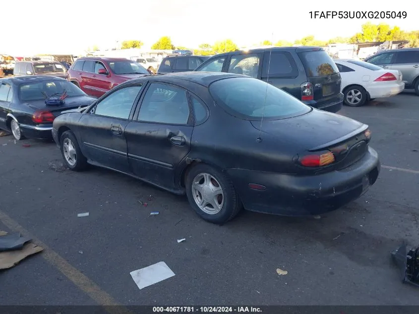 1999 Ford Taurus Se/Se-Ne VIN: 1FAFP53U0XG205049 Lot: 40671781