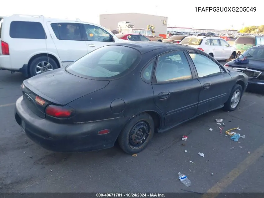 1999 Ford Taurus Se/Se-Ne VIN: 1FAFP53U0XG205049 Lot: 40671781