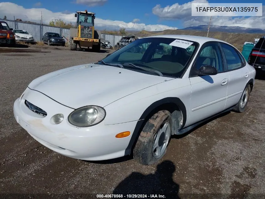 1999 Ford Taurus Se/Se-Ne VIN: 1FAFP53U0XA135975 Lot: 40678568